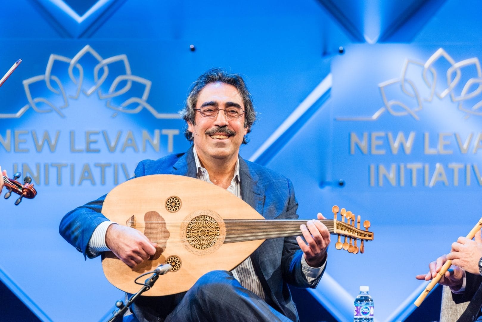 <h4>Sounds of the Levant</h4>
<p>Renown musician <a href="https://www.new-levant.org/person/simon-shaheen/">Simon Shaheen</a> moderates the panel and speaks about the exchange of music and music theory that began in Egypt and spread across the Levant.</p>

